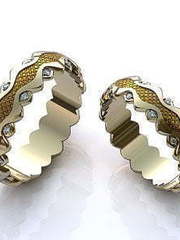 Обручальные кольца из Комбинированные от Ювелирный салон Jewelry & Diamonds 1