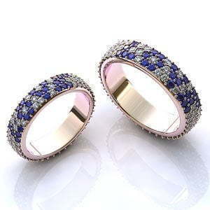 Обручальное кольцо из Розовое (красное) золото от Ювелирный салон Jewelry & Diamonds 1