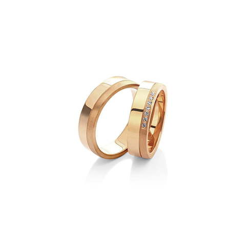Обручальное кольцо 17-058 из Розовое (красное) золото от Ювелирный салон Vasilev and Kulagin 1