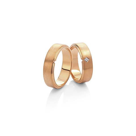 Обручальное кольцо 72-045 из Розовое (красное) золото от Ювелирный салон Vasilev and Kulagin 1