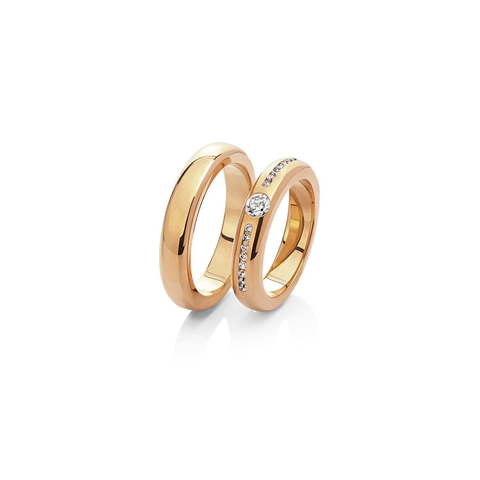 Обручальное кольцо 75-261 из Розовое (красное) золото от Ювелирный салон Vasilev and Kulagin 1