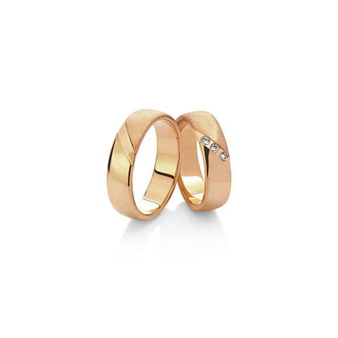 Обручальное кольцо 81-084 из Розовое (красное) золото от Ювелирный салон Vasilev and Kulagin 1