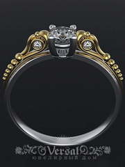 Помолвочное кольцо VGPKP0090 из Белое золото, Платина от Ювелирный Дом Версаль 1