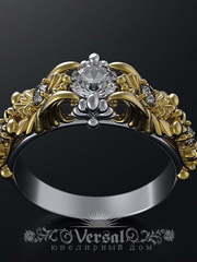 Помолвочное кольцо VGPKP0102 из Белое золото, Платина от Ювелирный Дом Версаль 1