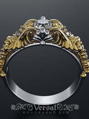 Помолвочное кольцо VGPKP0102 из Белое золото, Платина от Ювелирный Дом Версаль 2