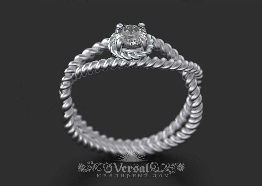 Помолвочное кольцо VGPKP0105 из Платина от Ювелирный Дом Версаль 1