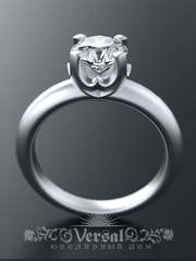 Помолвочное кольцо VGPKP0035 из Платина от Ювелирный Дом Версаль 1