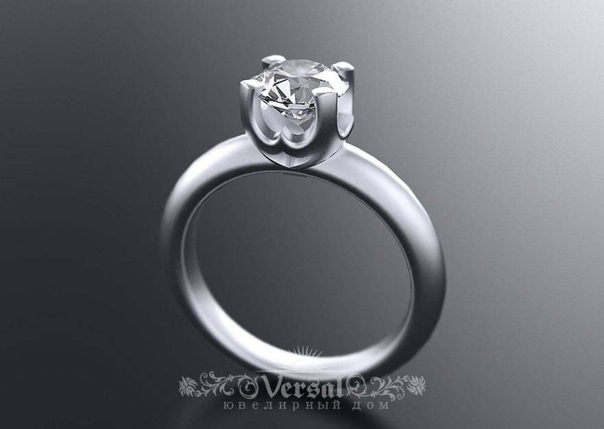 Помолвочное кольцо VGPKP0035 из Платина от Ювелирный Дом Версаль 2