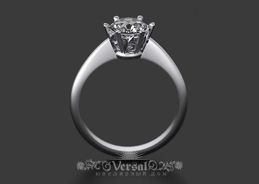 Помолвочное кольцо VGPKP0088 из Платина от Ювелирный Дом Версаль 1