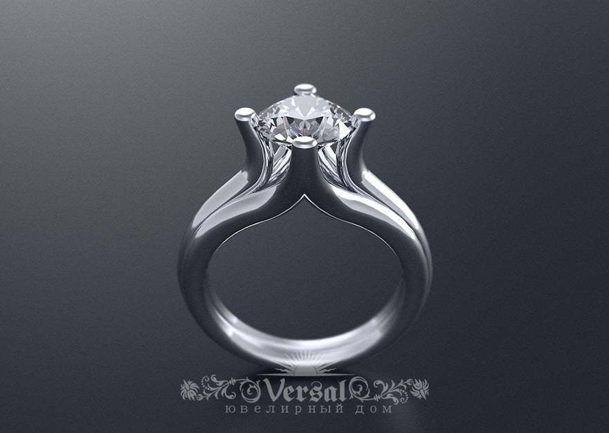 Помолвочное кольцо VGPKP0022 из Платина от Ювелирный Дом Версаль 1