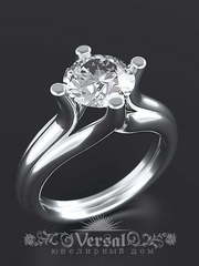 Помолвочное кольцо VGPKP0022 из Платина от Ювелирный Дом Версаль 2
