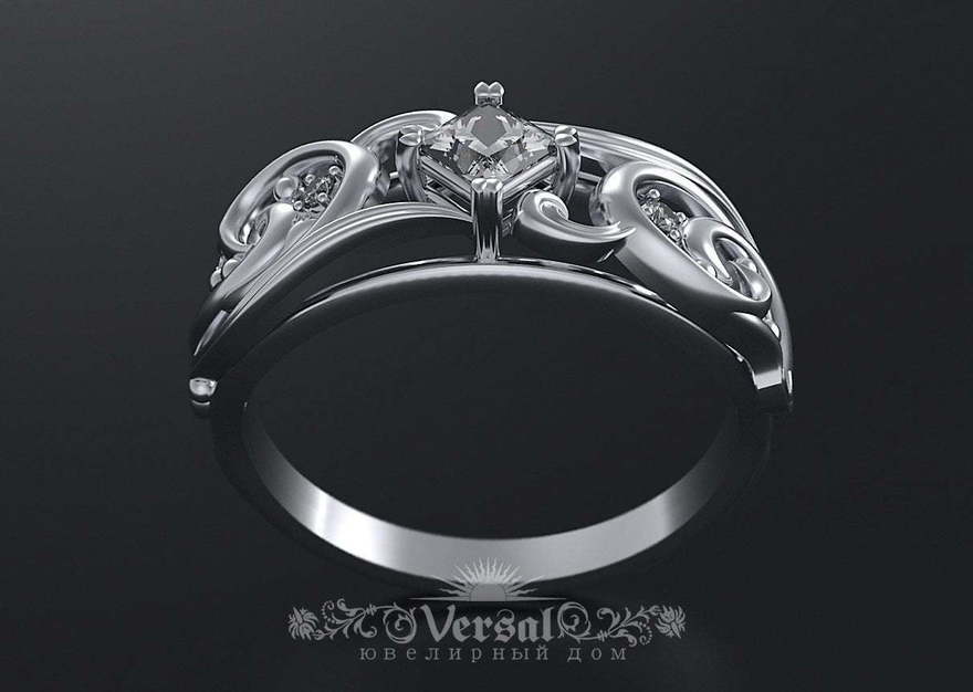 Помолвочное кольцо VGPKP0101 из Белое золото, Платина от Ювелирный Дом Версаль 1