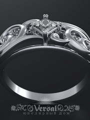 Помолвочное кольцо VGPKP0101 из Белое золото, Платина от Ювелирный Дом Версаль 1