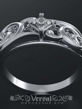 Помолвочное кольцо VGPKP0101 из Белое золото, Платина от Ювелирный Дом Версаль 1