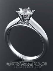 Помолвочное кольцо VGPKP0044 из Платина от Ювелирный Дом Версаль 2