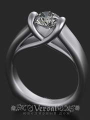 Помолвочное кольцо VGPKP0057 из Платина от Ювелирный Дом Версаль 2
