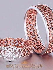 Обручальные кольца VGOK0222 из Комбинированные от Ювелирный Дом Версаль 2