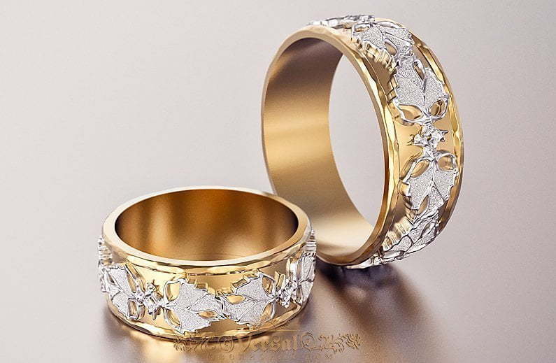 Обручальные кольца VGOK0201 из Комбинированные от Ювелирный Дом Версаль 2