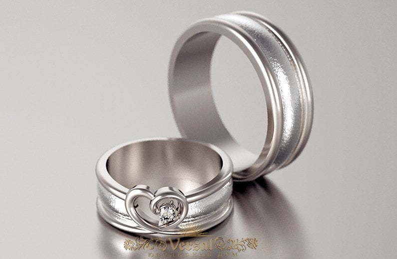 Обручальные кольца VGOK0118 из Белое золото, Платина от Ювелирный Дом Версаль 1