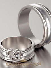 Обручальные кольца VGOK0118 из Белое золото, Платина от Ювелирный Дом Версаль 1