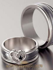 Обручальные кольца VGOK0118 из Белое золото, Платина от Ювелирный Дом Версаль 2