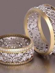 Обручальные кольца VGOK0080 из Комбинированные от Ювелирный Дом Версаль 1