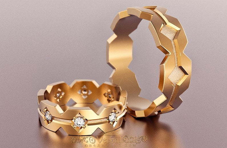 Обручальные кольца VGOK0203 из Желтое золото от Ювелирный Дом Версаль 1