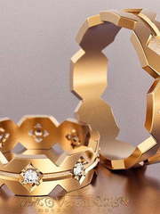 Обручальные кольца VGOK0203 из Желтое золото от Ювелирный Дом Версаль 1