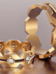 Обручальные кольца VGOK0203 из Желтое золото от Ювелирный Дом Версаль 2