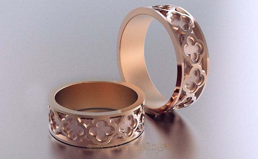 Обручальные кольца VGOK0200 из Розовое (красное) золото от Ювелирный Дом Версаль 1