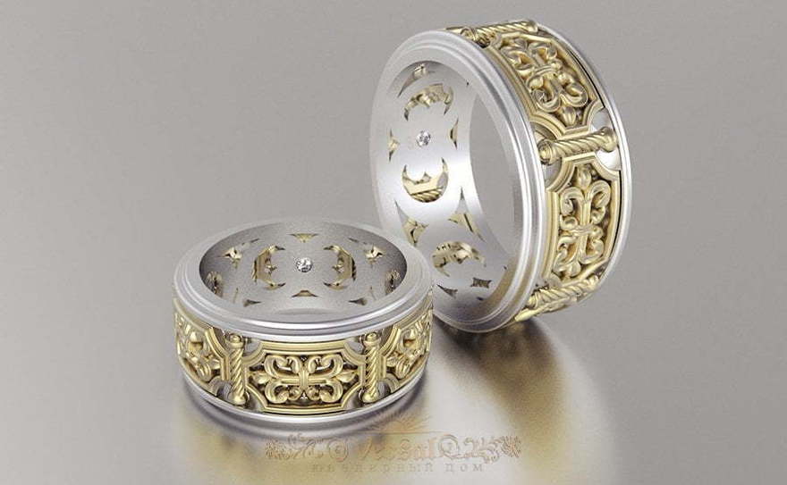 Обручальные кольца VGOK0178 из Комбинированные от Ювелирный Дом Версаль 4