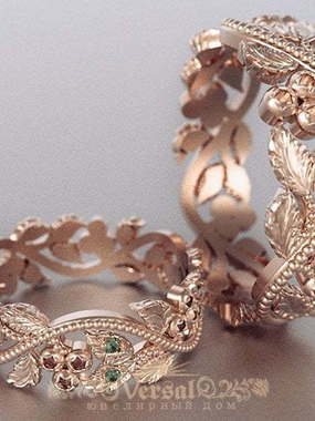 Обручальные кольца VGOK0181 из Розовое (красное) золото от Ювелирный Дом Версаль 1