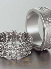Обручальные кольца VGOK0110 из Белое золото, Платина от Ювелирный Дом Версаль 1