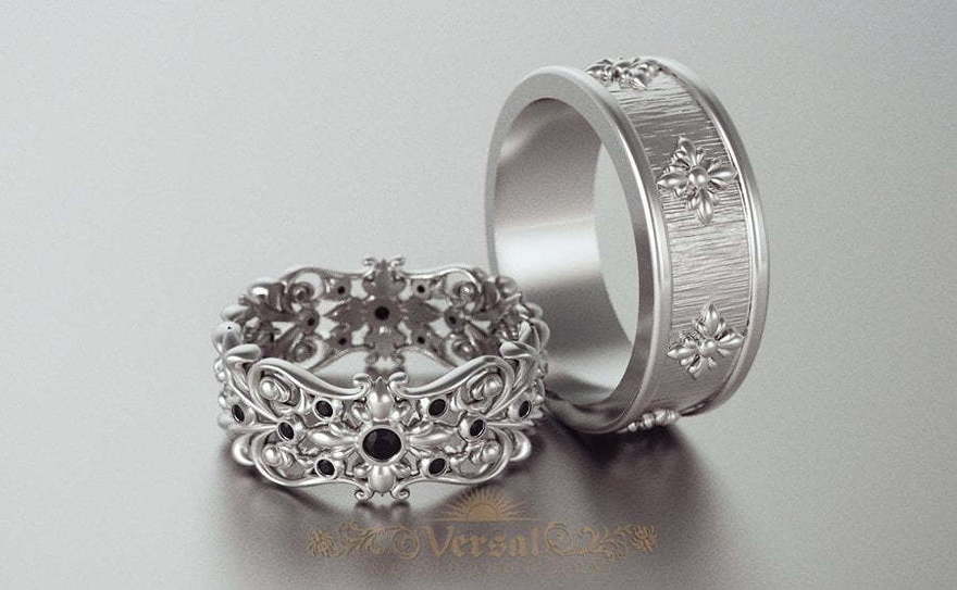 Обручальные кольца VGOK0110 из Белое золото, Платина от Ювелирный Дом Версаль 2