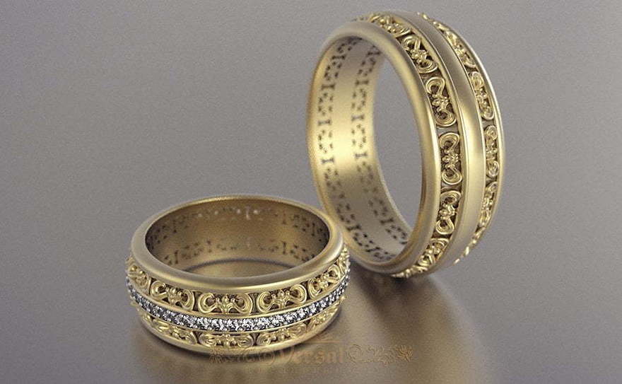 Обручальные кольца VGOK0103 из Желтое золото от Ювелирный Дом Версаль 1