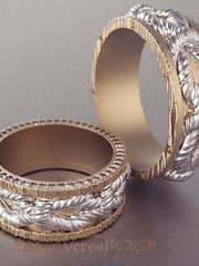 Обручальные кольца VGOK0154 из Комбинированные от Ювелирный Дом Версаль 1