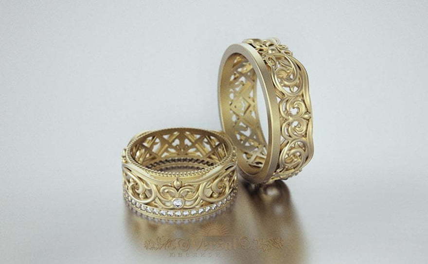 Обручальные кольца VGOK0156 из Желтое золото, Комбинированные от Ювелирный Дом Версаль 1