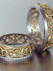 Обручальные кольца VGOK0156 из Желтое золото, Комбинированные от Ювелирный Дом Версаль 2