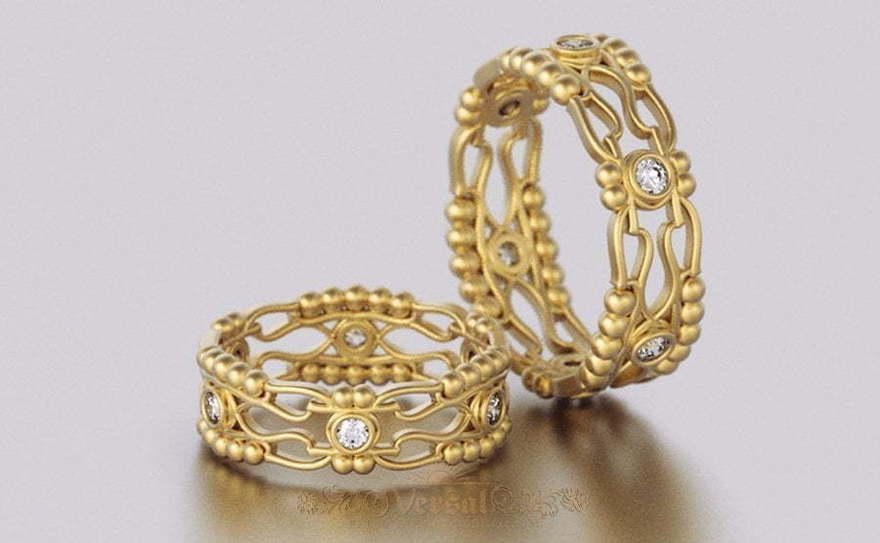 Обручальные кольца VGOK0183 из Желтое золото от Ювелирный Дом Версаль 2