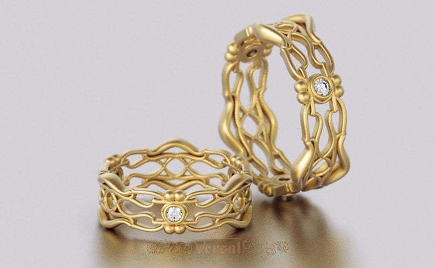 Обручальные кольца VGOK0183 из Желтое золото от Ювелирный Дом Версаль 3