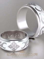 Обручальные кольца VGOK0082 из Белое золото, Желтое золото, Платина от Ювелирный Дом Версаль 1