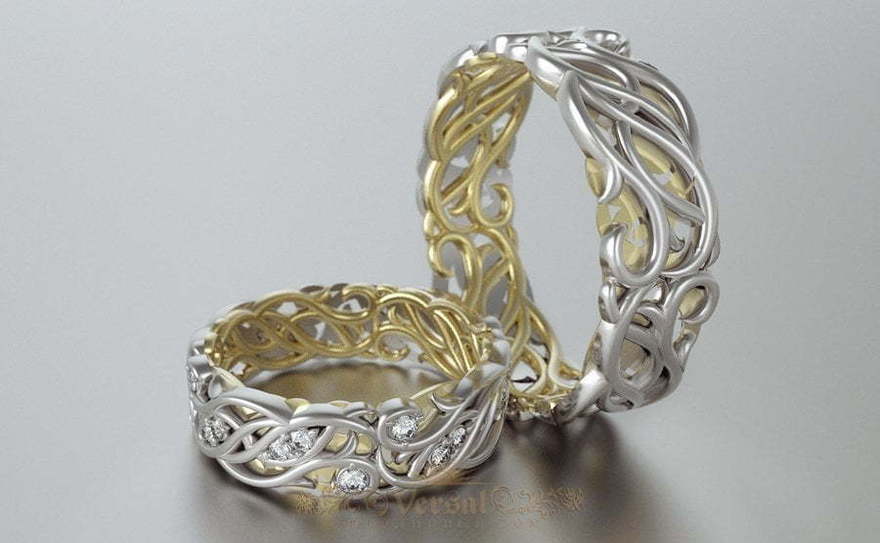 Обручальные кольца VGOK0175 из Комбинированные от Ювелирный Дом Версаль 1