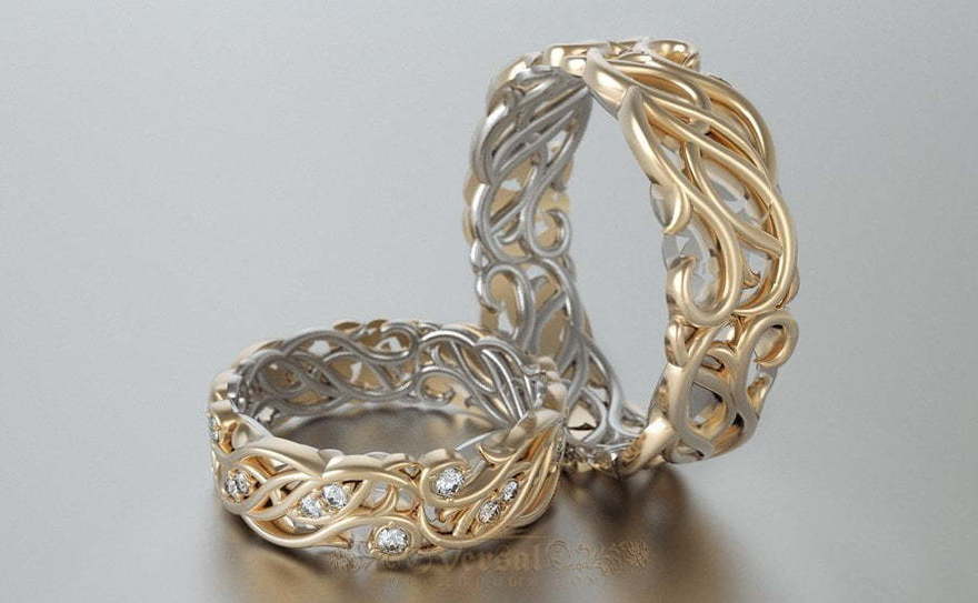 Обручальные кольца VGOK0175 из Комбинированные от Ювелирный Дом Версаль 2