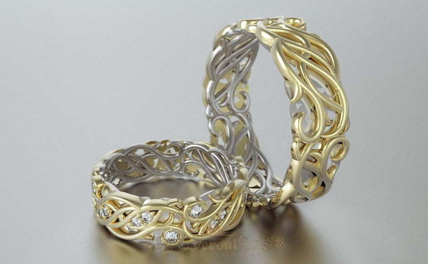 Обручальные кольца VGOK0175 из Комбинированные от Ювелирный Дом Версаль 3