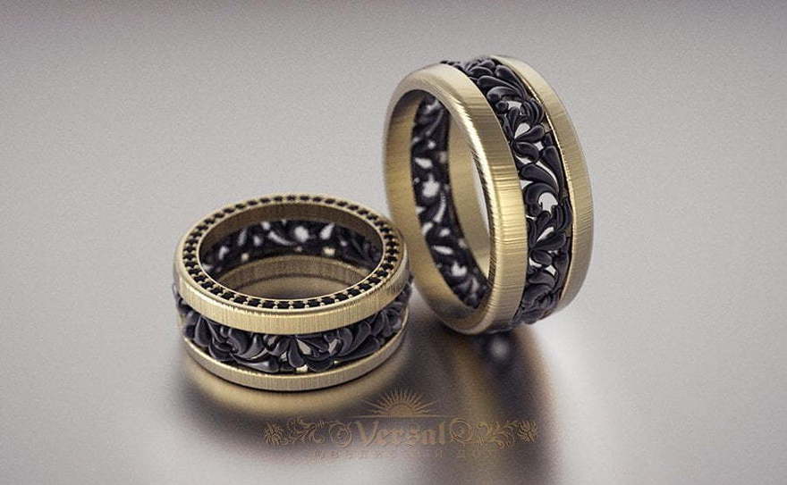 Обручальные кольца VGOK0114 из Комбинированные от Ювелирный Дом Версаль 3