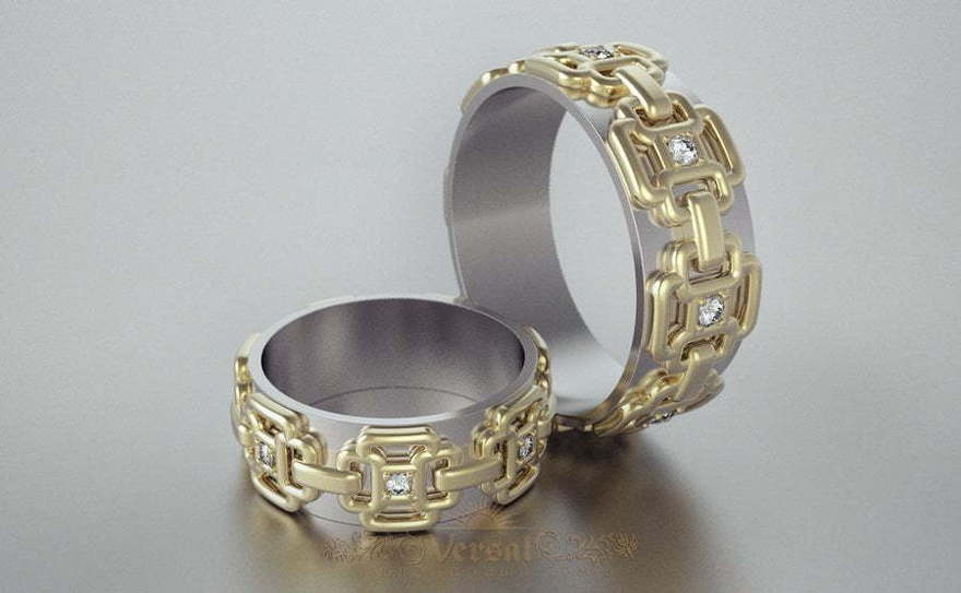 Обручальные кольца VGOK0173 из Комбинированные от Ювелирный Дом Версаль 1