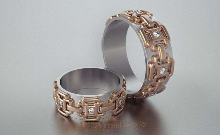 Обручальные кольца VGOK0173 из Комбинированные от Ювелирный Дом Версаль 3