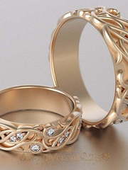 Обручальные кольца VGOK0174 из Розовое (красное) золото от Ювелирный Дом Версаль 1