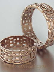 Обручальные кольца VGOK0172 из Розовое (красное) золото от Ювелирный Дом Версаль 2