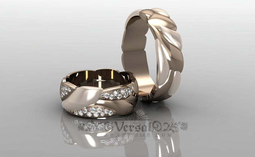 Обручальные кольца VGOK0149 из Розовое (красное) золото от Ювелирный Дом Версаль 1